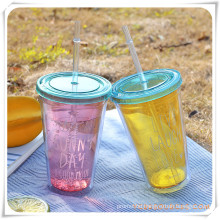 Middle-Sized Straw Cup Straw Bottle for Promotional Gifts (HA09031)